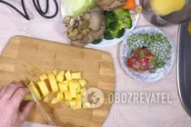 Овощное рагу с грибами - Шаг 1 Овощное рагу с грибами - Шаг 1