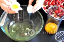 Шарлотка с вишней - Шаг 3 Шарлотка с вишней - Шаг 3