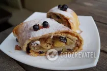 Яблочный штрудель - Шаг 10 Яблочный штрудель - Шаг 10
