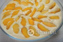 Шарлотка с персиками - Шаг 6 Шарлотка с персиками - Шаг 6