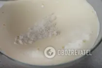 Шарлотка с персиками - Шаг 3 Шарлотка с персиками - Шаг 3