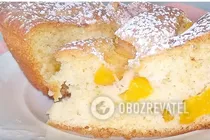 Шарлотка с персиками - Шаг 7 Шарлотка с персиками - Шаг 7