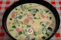 Окрошка на кефире - Шаг 7 Окрошка на кефире - Шаг 7