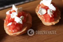Брускетта с сыром - Шаг 7 Брускетта с сыром - Шаг 7