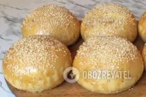 Булочки для гамбургеров - Шаг 10 Булочки для гамбургеров - Шаг 10