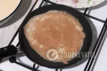 Заварные блины на кефире - Шаг 8 Заварные блины на кефире - Шаг 8