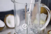 Кокосовий молочний коктейль "Рафаелло" - Крок 1 Кокосовий молочний коктейль "Рафаелло" - Крок 1