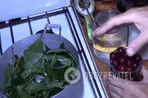 Вишневий лікер із листям - Крок 1 Вишневий лікер із листям - Крок 1