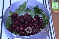 Вишневий лікер із листям - Крок 2 Вишневий лікер із листям - Крок 2