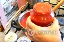Кетчуп із базиліком та кінзою - Крок 9 Кетчуп із базиліком та кінзою - Крок 9