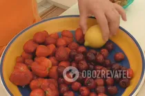 Вишневий кисіль із ревенем - Крок 3 Вишневий кисіль із ревенем - Крок 3