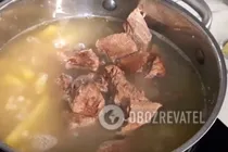 Рассольник с томатной пастой и рассолом - Шаг 7 Рассольник с томатной пастой и рассолом - Шаг 7