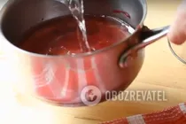 Прозрачный кисель из клюквы - Шаг 4 Прозрачный кисель из клюквы - Шаг 4