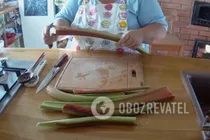 Компот из ревеня с мятой - Шаг 1 Компот из ревеня с мятой - Шаг 1