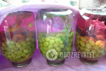 Компот из винограда с фруктами - Шаг 6 Компот из винограда с фруктами - Шаг 6