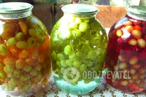 Компот из винограда с фруктами - Шаг 7 Компот из винограда с фруктами - Шаг 7
