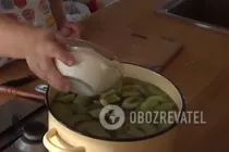 Компот из ревеня с мятой - Шаг 3 Компот из ревеня с мятой - Шаг 3