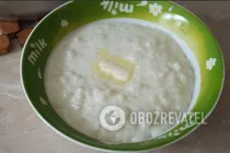 Молочный суп с рисом и маслом - Шаг 8 Молочный суп с рисом и маслом - Шаг 8