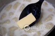 Молочный суп с клецками - Шаг 7 Молочный суп с клецками - Шаг 7