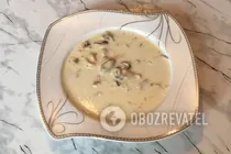 Молочный суп с морепродуктами - Шаг 9 Молочный суп с морепродуктами - Шаг 9