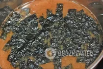 Мисо-суп с водорослями и кунжутом - Шаг 7 Мисо-суп с водорослями и кунжутом - Шаг 7