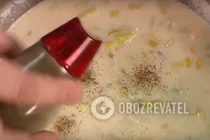 Молочний суп із сиром і кукурудзою - Крок 9 Молочний суп із сиром і кукурудзою - Крок 9