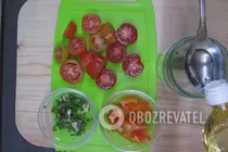 Овочевий салат із базиліком - Крок 2 Овочевий салат із базиліком - Крок 2