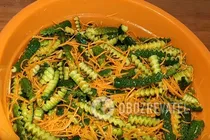 Огурцы по-корейски на зиму - Шаг 5 Огурцы по-корейски на зиму - Шаг 5