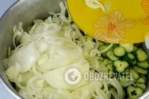 Салат из огурцов "Нежинский" - Шаг 4 Салат из огурцов "Нежинский" - Шаг 4