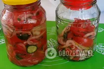 Салат із помідорами й огірками - Крок 8 Салат із помідорами й огірками - Крок 8