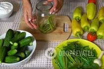 Малосольные огурцы с мятой - Шаг 1 Малосольные огурцы с мятой - Шаг 1