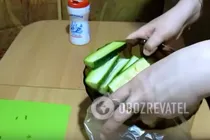 Швидкі огірки в пакеті - Крок 4 Швидкі огірки в пакеті - Крок 4