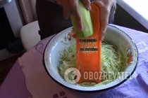 Салат із кабачків із овочами та оцтом - Крок 2 Салат із кабачків із овочами та оцтом - Крок 2