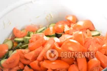 Салат із капустою та огірками - Крок 3 Салат із капустою та огірками - Крок 3