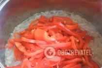 Салат с болгарским перцем и шампиньонами - Шаг 6 Салат с болгарским перцем и шампиньонами - Шаг 6