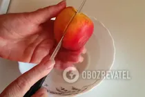 Компот из персиков с лимоном - Шаг 2 Компот из персиков с лимоном - Шаг 2