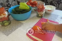 Овочеве асорті з оцтом - Крок 3 Овочеве асорті з оцтом - Крок 3