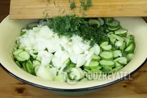 Салат з огірками на зиму - Крок 4 Салат з огірками на зиму - Крок 4