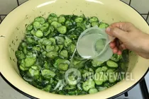 Салат з огірками на зиму - Крок 7 Салат з огірками на зиму - Крок 7