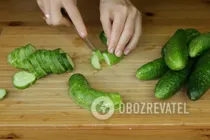 Салат з огірками на зиму - Крок 1 Салат з огірками на зиму - Крок 1