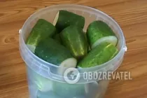 Малосольные огурцы в холодном маринаде - Шаг 3 Малосольные огурцы в холодном маринаде - Шаг 3
