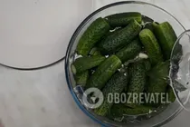 Малосольные огурцы на минералке - Шаг 9 Малосольные огурцы на минералке - Шаг 9