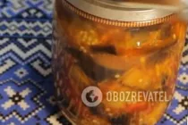 Салат из баклажанов с томатной пастой - Шаг 8 Салат из баклажанов с томатной пастой - Шаг 8
