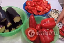 Гострий салат із баклажанами - Крок 1 Гострий салат із баклажанами - Крок 1