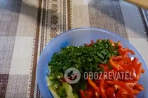 Салат із зелених помідорів без варіння - Крок 4 Салат із зелених помідорів без варіння - Крок 4
