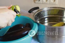 Мариновані баклажани для салатів - Крок 1 Мариновані баклажани для салатів - Крок 1