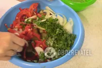Маринованные баклажаны с овощами и маслом - Шаг 6 Маринованные баклажаны с овощами и маслом - Шаг 6