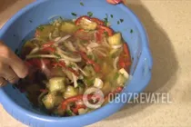 Маринованные баклажаны с овощами и маслом - Шаг 7 Маринованные баклажаны с овощами и маслом - Шаг 7