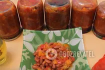 Грецький салат з квасолею і овочами - Крок 7 Грецький салат з квасолею і овочами - Крок 7