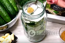 Маринованные огурцы с горчицей - Шаг 5 Маринованные огурцы с горчицей - Шаг 5